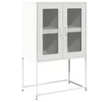 Produktbild: vidaXL Highboard Highboard Weiß 68x39x107 cm Stahl (1 St)