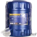 Produktbild: 20 LITER MANNOL INDUSTRIEÖL + HAHN HYDRO HV ISO 46 HV16344 ISO 11158 (HM, HV)