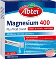 Produktbild: Abtei Magnesium 400 Plus Vital Direkt Muskeln Nerven Herz Grapefruit 20Sachets