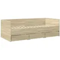 Produktbild: Tagesbett mit Schubladen ohne Matratze Sonoma-Eiche 90x190 cm Vidaxl