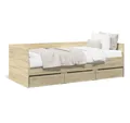 Produktbild: vidaXL Bett, Tagesbett mit Schubladen Sonoma-Eiche 90x190 cm Holzwerkstoff