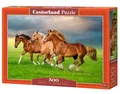 Produktbild: CASTORLAND 500 Teile Puzzles, Pferde im Frühling Eile, Tierpuzzles, Kraft und Schönheit in Bewegung, Erwachsenen-Puzzle, B-54084