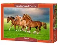 Produktbild: 5904438054084 Puzzle 500 pieces Horses in Spring Rush Castor