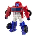 Produktbild: Transformers Cyberworld Cyber Optimus Prime Offroad, 10 cm große Action-Figur mit 4 Schritten zur Verwandlung zum Truck, Superheld für lustige Weihnachtsaktivitäten für Kinder ab 6 Jahren