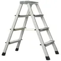 Produktbild: Zarges genietete Stehleiter eloxiert XLstep B 2x4 Stufen