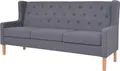 Produktbild: vidaXL 2-tlg. Sofa-Set Stoff Grau