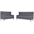 Produktbild: vidaXL 2-tlg. Sofa-Set Stoff Grau