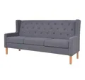 Produktbild: vidaXL Sofa, 2-tlg. Sofa-Set Stoff Grau