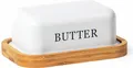 Produktbild: SYLANDO Butterdose, Butterglocke für 250g Butter, Butter Dish aus Edelstahl weiß