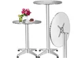 Produktbild: tectake Bistrotisch Aluminium Stehtisch (1-St., 1 tlg), wetterfest