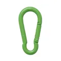 Produktbild: Edelstahl Karabinerhaken mit grüner PE-Beschichtung 6x60mm