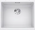 Produktbild: BLANCO SUBLINE 500-U | Granitspüle aus SILGRANIT weiß | Einbauart: Unterbau | für 60 cm breite Unterschränke | Ein Ausschnitt und nur einmal montiert | [53x46x20,2 cm]
