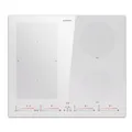 Produktbild: Induktionskochfeld 60 cm Hybrid 4 Flex Kochzonen Glas Keramik 9600 W Timer Weiß