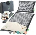 Produktbild: BACKLAXX® Akupressurmatte Set mit Kissen, Akkupressmatte für den Rücken