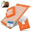 Produktbild: Akupressurmatte mit Kissen Massage Matte Kokosfasern Entspannung Rücken Nacken