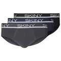 Produktbild: Skiny Slip Herren Brasil Slip 3er Pack Cotton Multipack (Packung, 3-St) biologisch abbaubar schwarz XL