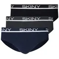 Produktbild: Skiny Brasilslip Brasil Slip 3er Pack (3-St., 3er Set) mit umlaufendem Markenname am Bund bunt XL