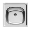 Produktbild: Pyramis E 33 Einbauspüle Becken Edelstahlspüle Spüle glatt 465 x 435 mm