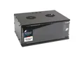 Produktbild: HMF Serverschrank Netzwerkschrank, Serverschrank 19 Zoll, 4 HE, 400 mm Tiefe, Glastür, Schwarz