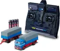 Produktbild: Carson 500504157 - 1:87 M-B 1620 Plane mit Anhänger 100%RTR blau - Neu