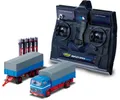 Produktbild: Carson 1:87 Mercedes-Benz 1620 Plane mit Anhänger blau / 500504157