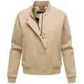 Produktbild: Marikoo Collegejacke Zunaa Modische Jacke im Collegejacken-Stil mit Rippbündchen und Raglanärmeln beige|braun XL (42)
