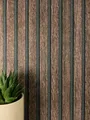 Produktbild: Newroom Tapete Braun Vliestapete Paneele - Holzwandpaneele Skandinavisch Dunkelbraun Schwarz Lamelle Streifen Wandpaneele Streifen Holzpaneele Wandverkleidung inkl. Tapezier-Ratgeber