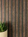 Produktbild: Newroom Vliestapete, Braun Tapete Skandinavisch Paneele - Holzwandpaneele Wandpaneele Dunkelbraun Schwarz Streifen Modern Lamelle Streifen für Wohnzimmer Schlafzimmer Küche, Holzwandpaneele, Wandpaneele