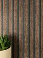 Produktbild: Tapete Vliestapete Braun Paneele Lamelle Streifen Holzwandpaneele Wandpaneele