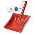 Produktbild: Garronda Kehrschaufel Metall mit kurzem Metallgriff robuste Haushaltsgeräte Kehrichtschaufel Kehrblech zum Reinigen und Kehren von Haus, Garten, und Garage GD-0167 (Rot)