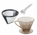 Produktbild: WESTMARK Permanentfilter Set, 3tlg., Dauerfilter, Kaffeefilter Gr. 4 + Dosierlöffel, ABS, PP, SAN, Edelstahl
