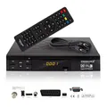 Produktbild: FullHD Sat Receiver 1080p  DVB-S2 mit 2 USB, SCART, HDMI, 12V