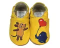 Produktbild: HOBEA-Germany Krabbelschuhe Maus mit Elefant Herz gelb 18/19 (6 - 12 Monate) Krabbelschuh