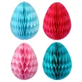 Produktbild: 12 Ostereier aus Seidenpapier zum Aufhängen und Dekorieren - Größe 7 cm inkl ...