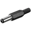 Produktbild: DC-Spannungsversorgungs-Stecker ø2,5x5,5mm mit Kabel-Knickschutz