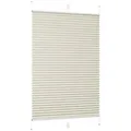 Produktbild: Sekey Plissee Sonnenschutzrollo ohne Bohren Verspannt Blickdicht Lichtschutz, blickdicht, Klemmfix, Verspannt Jalousie Rollos für Fenster / Tür beige 75 cm x 120 cm