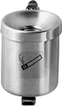 Produktbild: Unbekannt Sicherheitsaschenbecher für den Außenbereich zur Wandmontage, großes Fassungsvermögen, einfach zu entleeren, H 100 x ø 90 mm, 0,6 Liter, Edelstahl