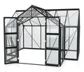 Produktbild: Vitavia Gewächshaus - 383x383x254cm - schwarz - Aluminium / Stahl / Glas