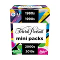 Produktbild: Trivial Pursuit Mini-Packungen, Multipack, lustige Wissenswerte Fragen für Erwachsene und Jugendliche ab 16 Jahren, enthält 4 Spiele mit 4 Jahrzehnten, Sprache- Englisch