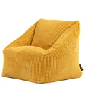 Produktbild: Icon Natalia Sitzsack Kinder, Gelb, Flauschiger Cord Stoff, Sitzsack Cord mit Füllung, Bequemer Kinder Sessel, Kuschelsessel, Lese Sessel, Schlafzimmer, Kinderzimmer, Spielzimmer