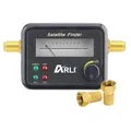 Produktbild: ARLI Satfinder – Digitaler Satelliten Finder mit vergoldeten Anschlüssen Pegelanzeige Signalton + 2X F-Stecker mit breiter Mutter & Dichtring