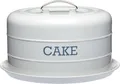 Produktbild: KitchenCraft Living Nostalgia Kuchendose, luftdichte Kuchendose / Kuchenkuppel, 28,5 x 18 cm - French Grey