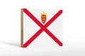 Produktbild: Holzschild Flagge Jerseys 18x12 cm Flag of Jersey Deko Schild