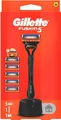 Produktbild: Gillette Fusion Rasiermesser + 5 Kö pfe