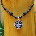 Produktbild: Surferkette Lederhalskette Talisman Damenkette Herrenhalskette Surfschmuck Glück
