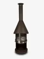 Produktbild: Firestar Gartenkamine Grillkamin DN 700 Swing Glas 3. Generation NEU Edelstahl braun-metall Grillkamin