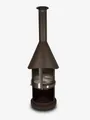 Produktbild: FIRESTAR Gartenkamin DN 700 Swing Glas 3. Generation Edelstahl braun-metallic