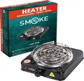 Produktbild: Smoke2u Hotplate Kohleanzünder für Shisha Kohle Schwarz 1000W Leistung