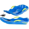 Produktbild: Kunststoff-Schlitten „Race S“ mit Bremsen – Blauer Kinderschlitten - Blau