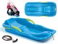 Produktbild: Schlitten Bob Schlitten Kinderbob Rodel Kinderschlitten mit Bremsen blau